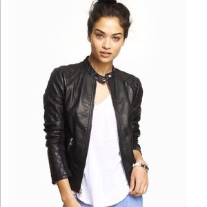 Black Faux Leather Jacket